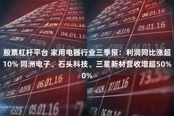 股票杠杆平台 家用电器行业三季报：利润同比涨超10% 同洲电子、石头科技、三星新材营收增超50%